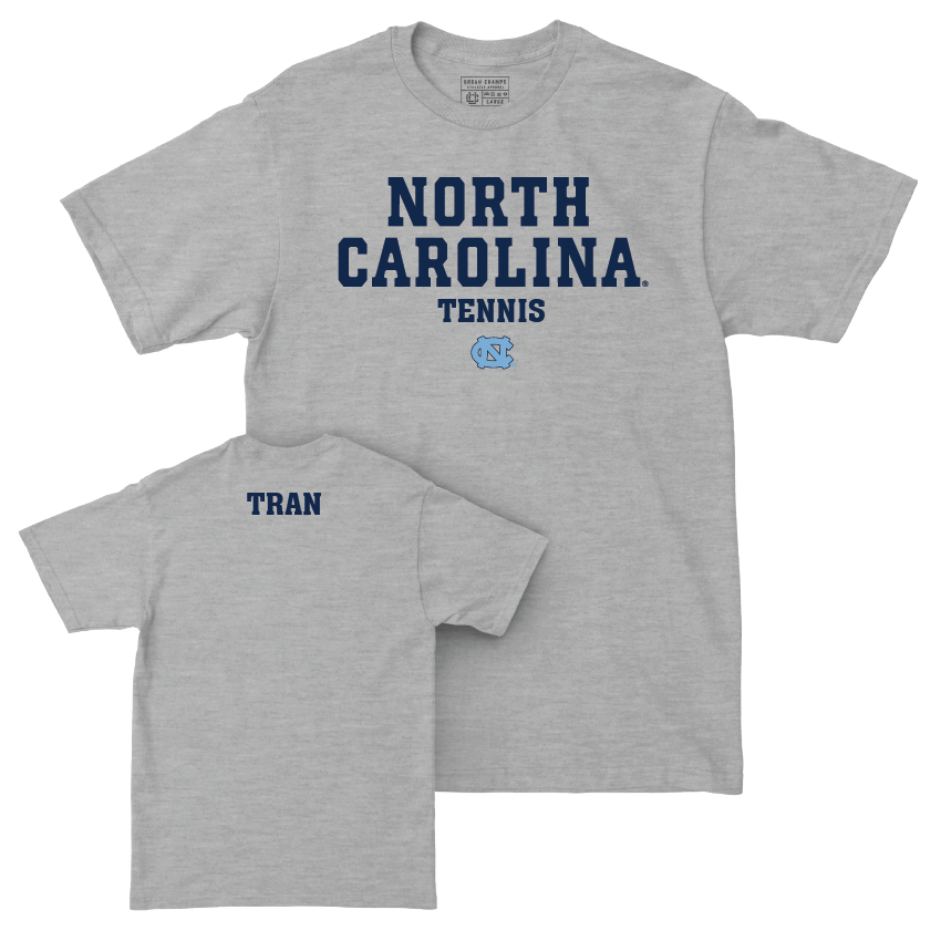 UNC Women's Tennis Sport Grey Staple Tee - Reilly Tran Youth Small