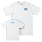 UNC Women's Fencing White Logo Comfort Colors Tee - Sofia Molho Youth Small