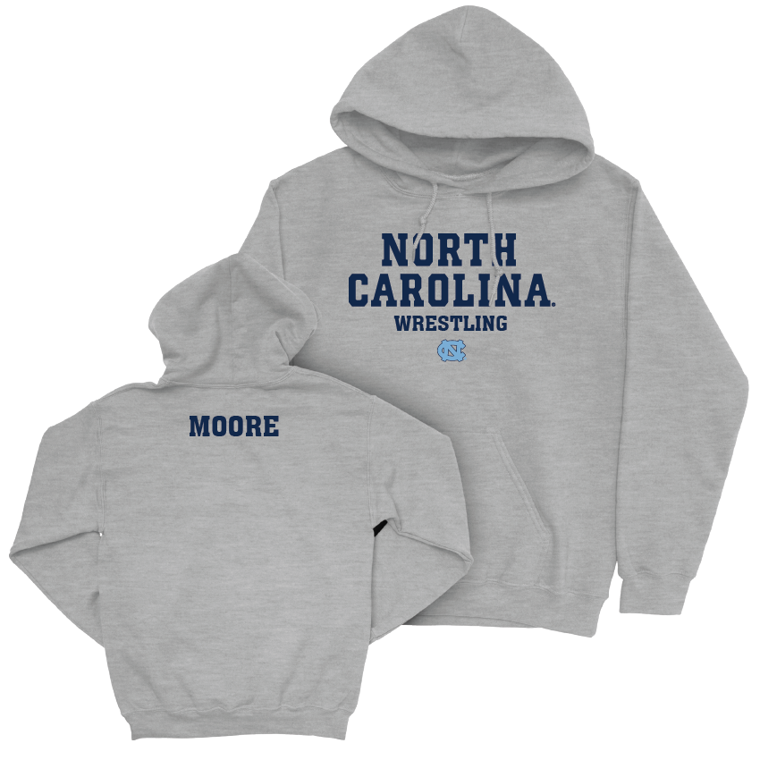 UNC Wrestling Sport Grey Staple Hoodie - Spencer Moore Youth Small