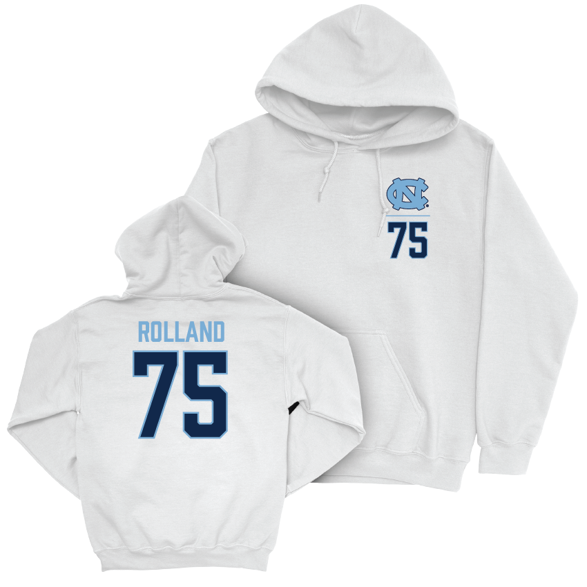 UNC Football White Logo Hoodie - Spencer Rolland Youth Small