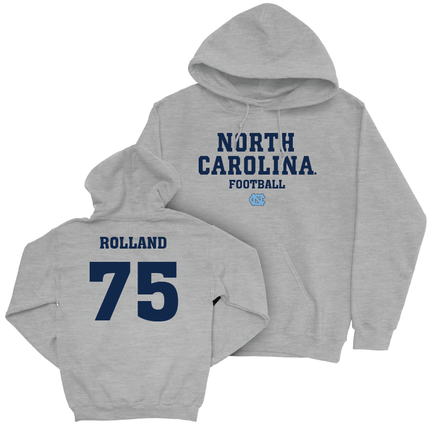 UNC Football Sport Grey Staple Hoodie - Spencer Rolland Youth Small
