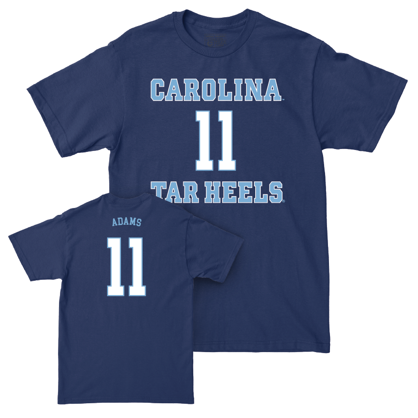 UNC Football Sideline Navy Tee - Ty Adams Youth Small