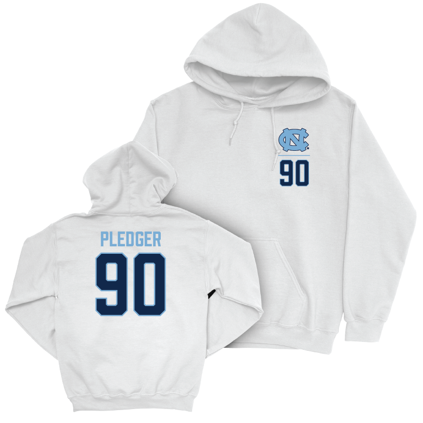 UNC Football White Logo Hoodie - Todd Pledger Youth Small