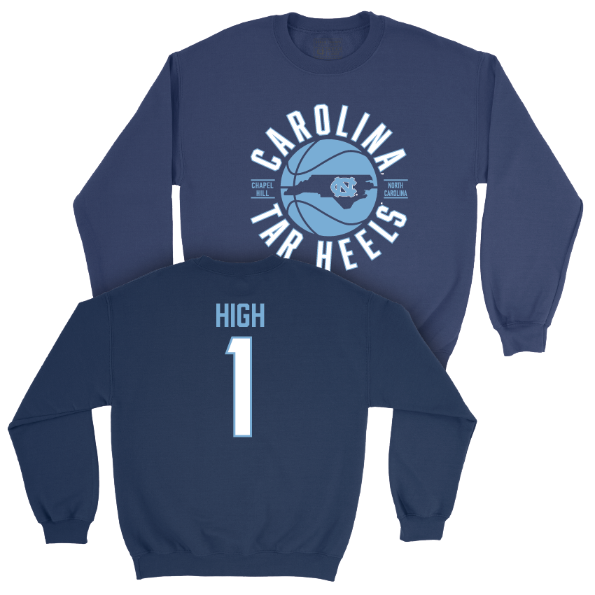 UNC Men's Basketball Navy Crew - Zayden High Youth Small