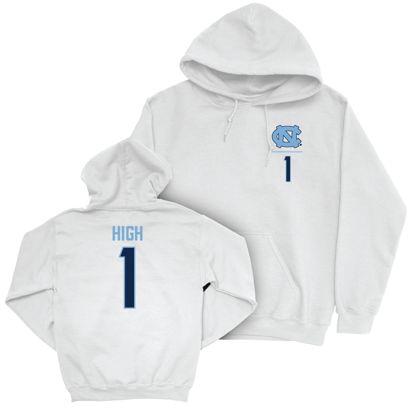 UNC Men's Basketball White Logo Hoodie - Zayden High Youth Small