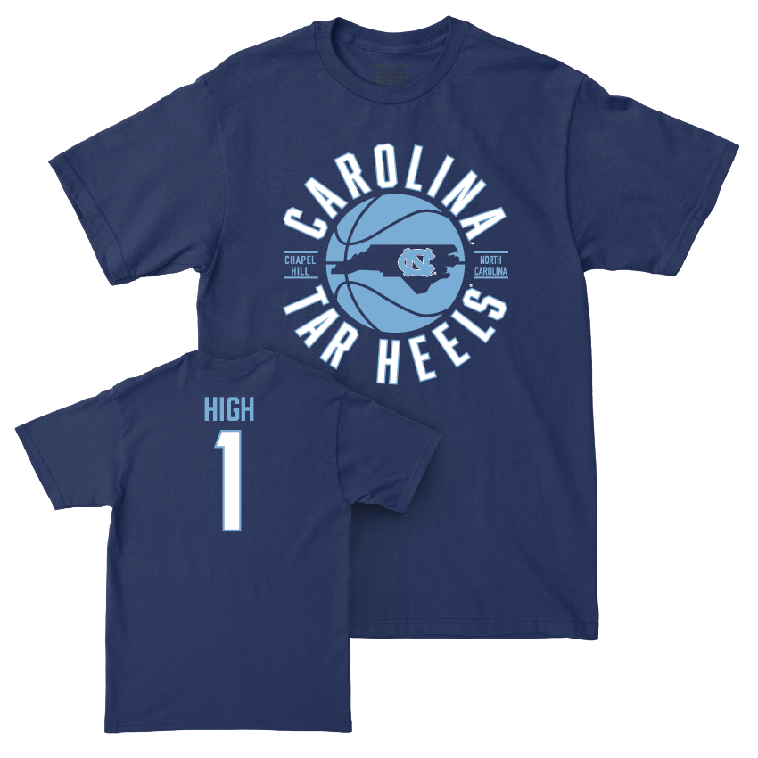 UNC Men's Basketball Navy Tee - Zayden High Youth Small