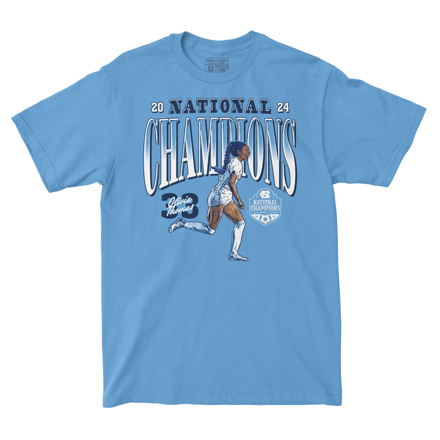 EXCLUSIVE RELEASE: Olivia Thomas National Champions Light Blue Tee