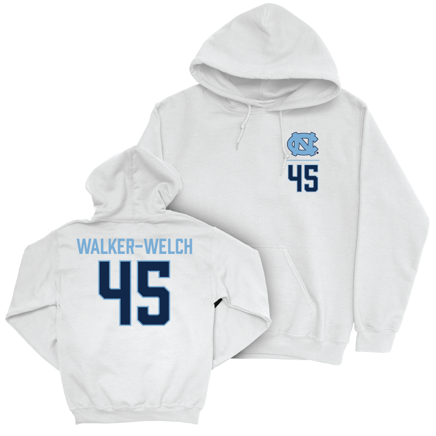 UNC Women's Lacrosse White Logo Hoodie  - Brooklyn Walker-Welch