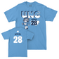 UNC Men's Lacrosse Mascot Carolina Blue Tee  - Caden Whaling