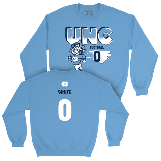 UNC Football Mascot Carolina Blue Crew  - Ty White