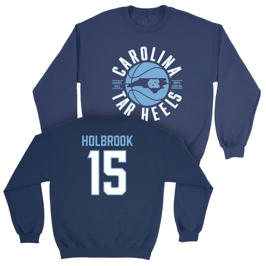 UNC Men's Basketball Navy Crew  - John Holbrook