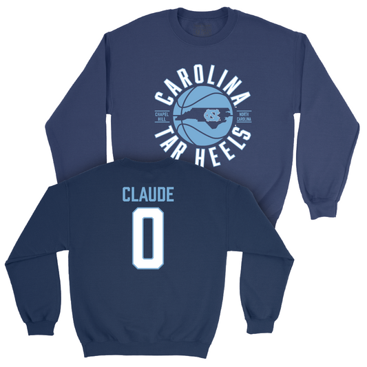 UNC Men's Basketball Navy Crew  - Tyzhaun Claude