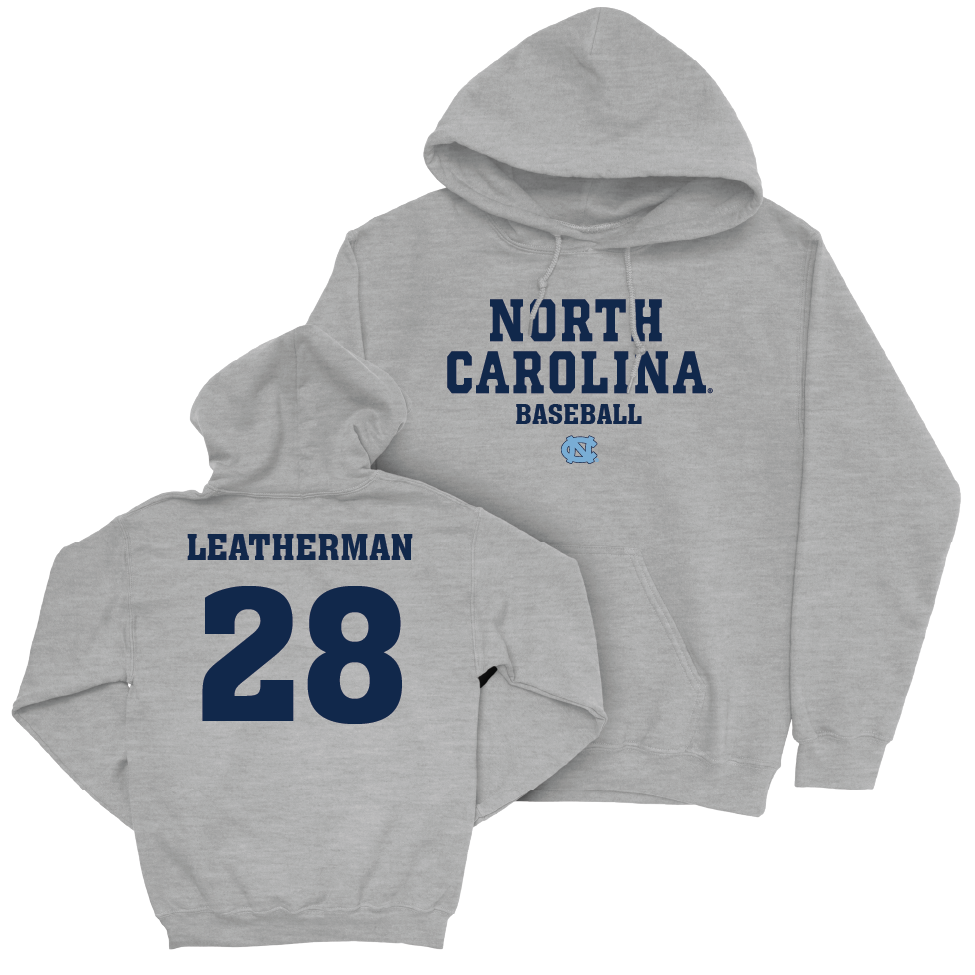 UNC Baseball Sport Grey Staple Hoodie   - Michael (Riley) Leatherman