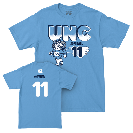 UNC Softball Mascot Carolina Blue Tee   - Jadyn Howell