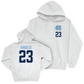 UNC Baseball White Logo Hoodie   - Samuel Angelo