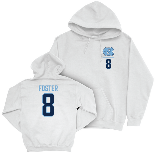 UNC Women's Volleyball White Logo Hoodie   - Emani Foster