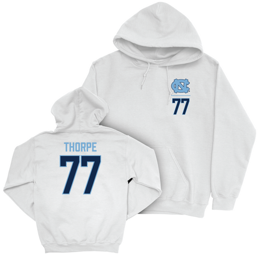 UNC Women's Volleyball White Logo Hoodie   - Chelsea Thorpe