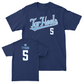 UNC Men's Basketball Navy Script Tee  - Cade Tyson