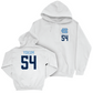 UNC Baseball White Logo Hoodie   - Mason Yokum