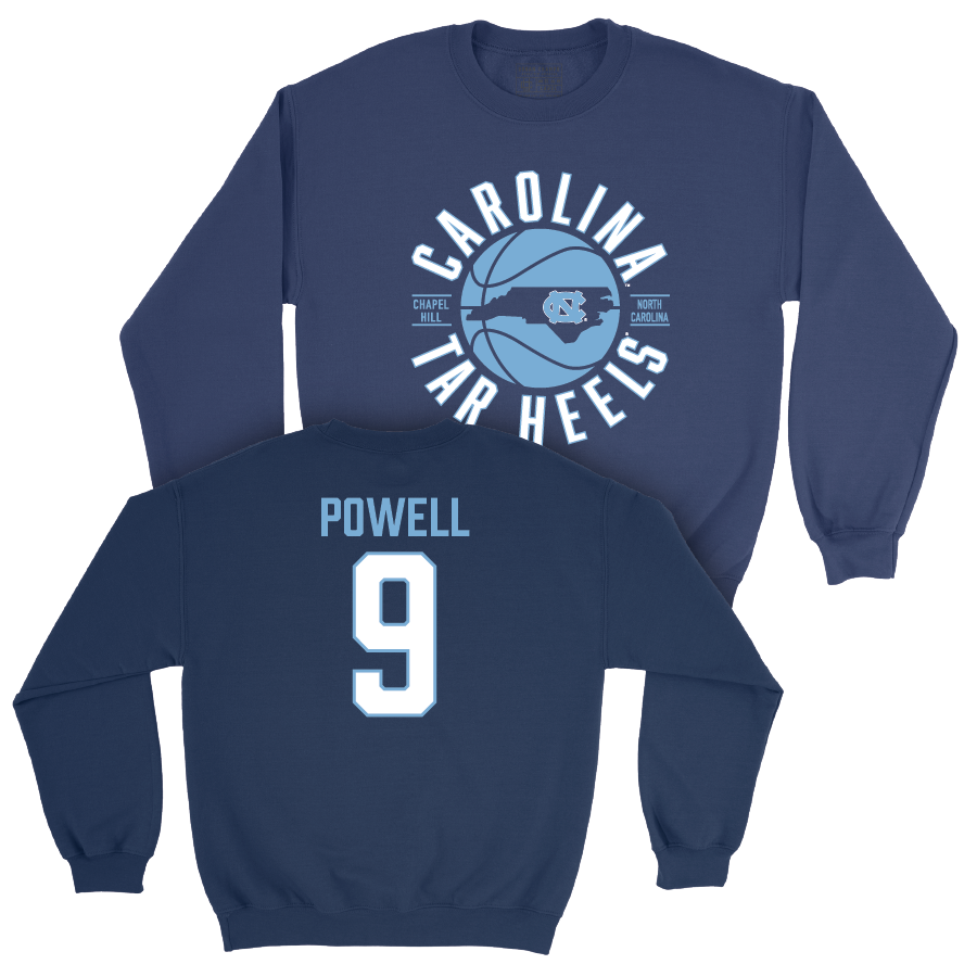 UNC Men's Basketball Navy Crew  - Drake Powell