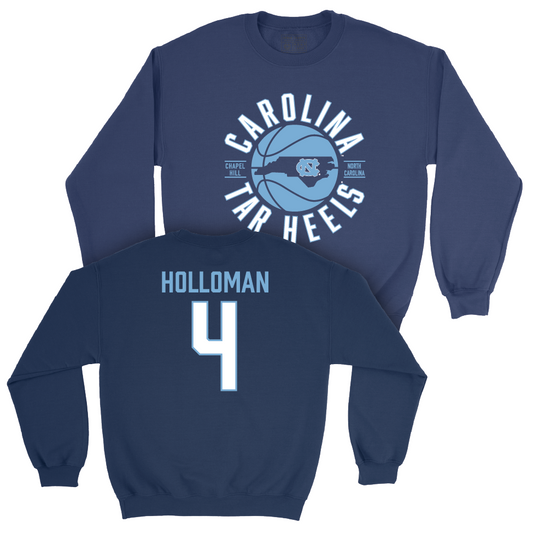 UNC Men's Basketball Navy Crew  - Jaxson Holloman